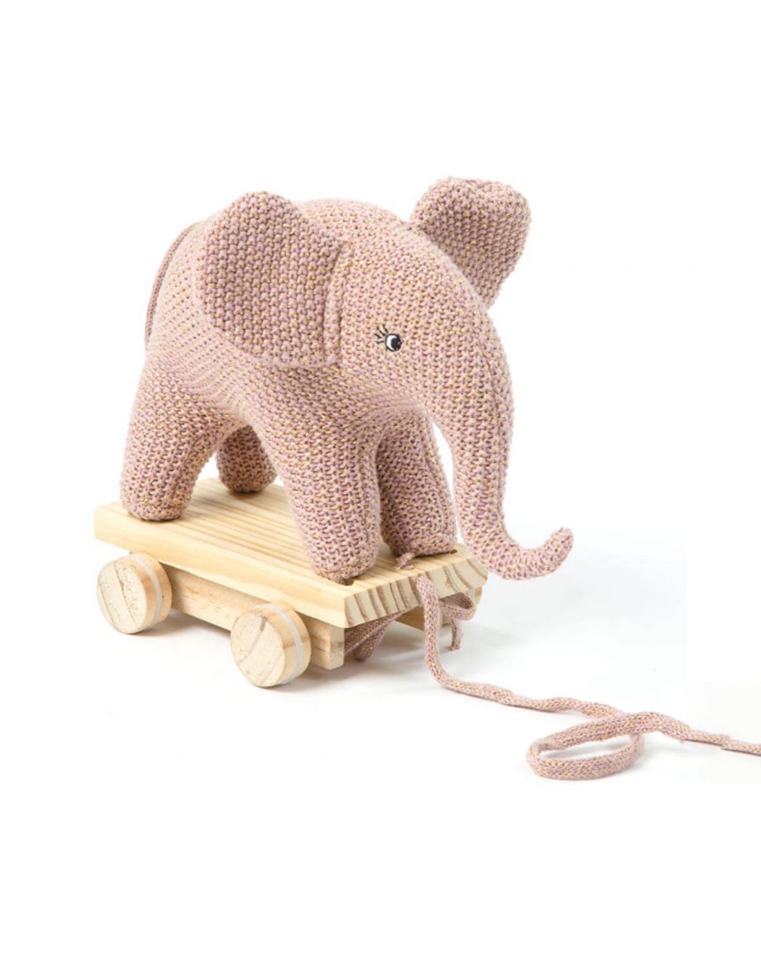 Παιδικό Συρόμενο Παιχνίδι Πλεκτός Ελέφαντας Rose-Gold Small Stuff, Small  Staff, .371497 | LapinKids.com | LAPIN KIDS