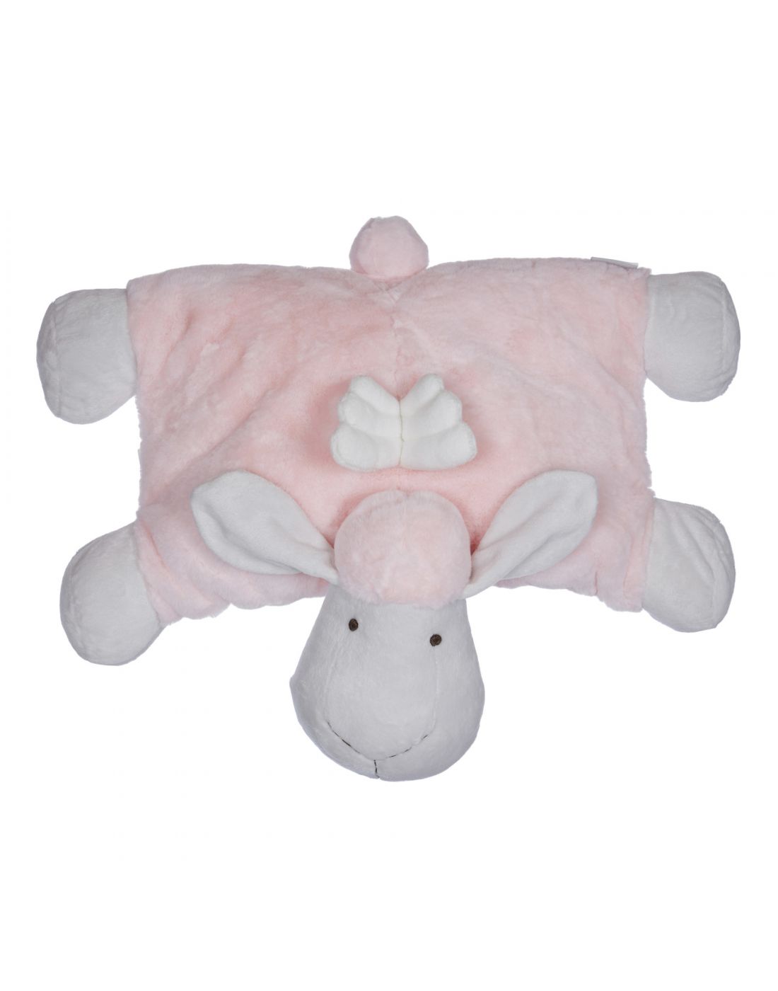 Λούτρινο Μαξιλάρι Pink Lying Sheep With Wing 50cm | LAPIN KIDS