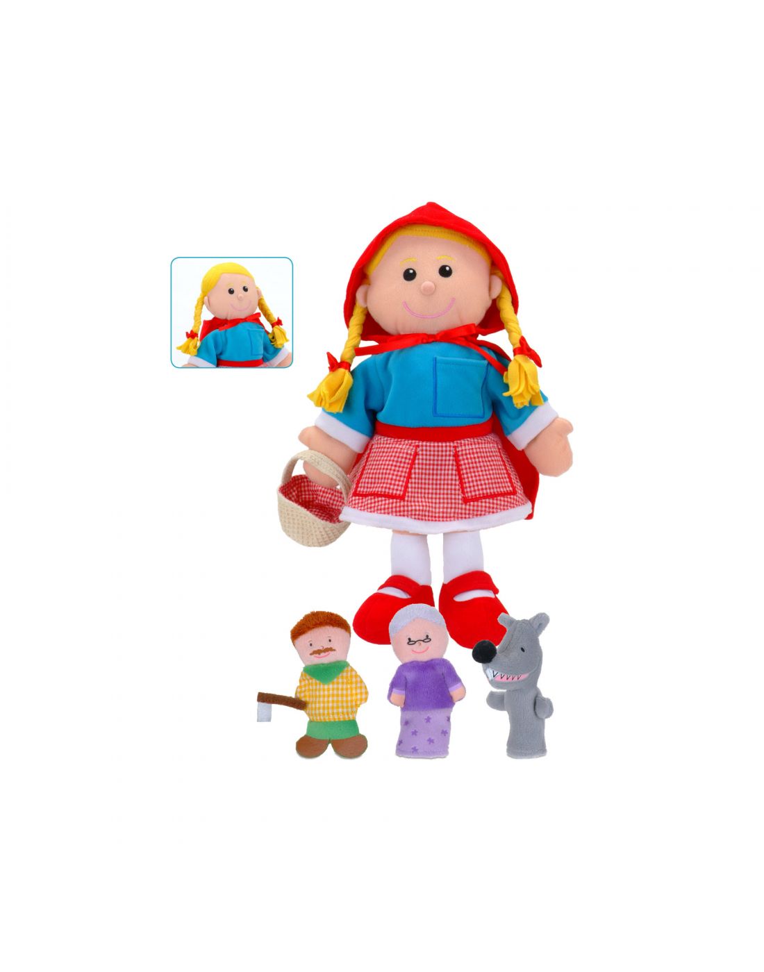 Παιδικό Παιχνίδι Puppet Κοκκινοσκουφίτσα Γαϊτανάκι | LAPIN KIDS
