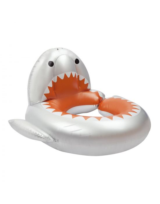 SunnyLife Mini Float Ring Shark Attack - Silver