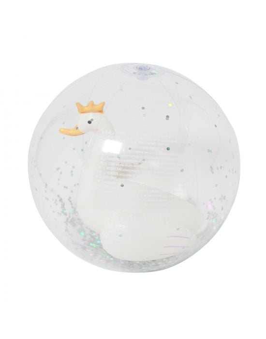 SunnyLife 3D Inflatable Beach Ball Princess Swan Multi