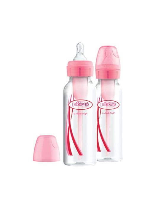 Dr.Brown's Baby Bottle Options+250ml PinkSet 2