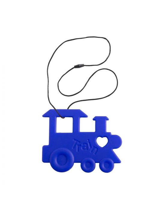 Nibbling Teether Train Blue