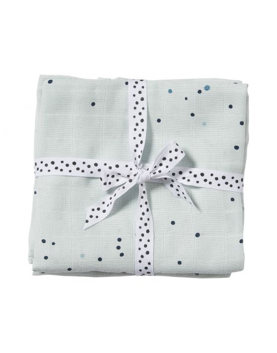 Baby Swaddle 2-pack Dreamy Dots Blue
