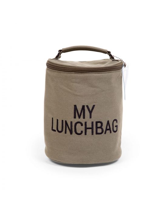 Childhome My Lunch Bag with Insulation Lining Canvas Kaki