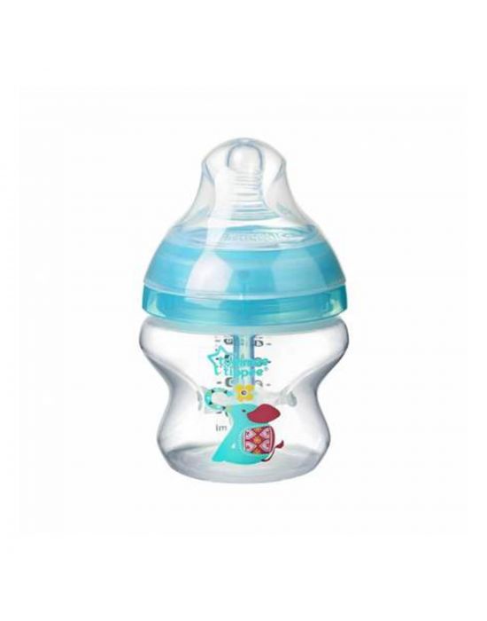 Tommee Tippee Baby Bottle Anti-Colic 150ml Low Flow with design 0M +