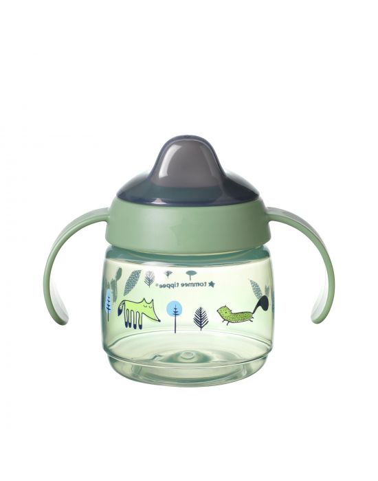 Tommee Tippee Kids Transition Cup Soft Spout Green190ml 4m+