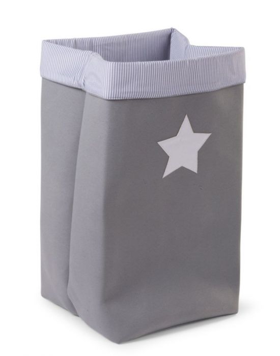 Κουτί Αποθήκευσης  Κανβάς Childhome Grey Stripes