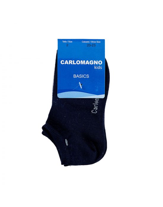 Carlo Magno Pack 2 Pairs Mini Plain Cotton